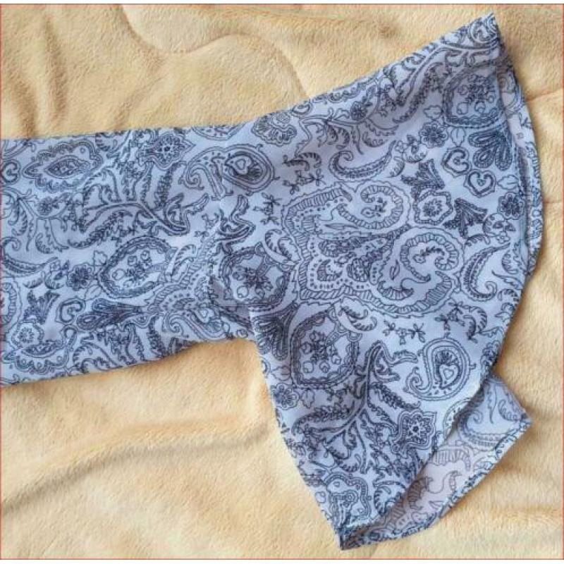 H&M beige jurk met paisley motief maat 36/38 nieuw