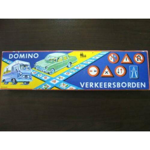 Mulder verkeersborden domino, jaren 70, in nette staat