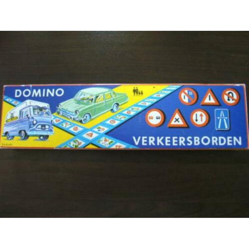 Mulder verkeersborden domino, jaren 70, in nette staat