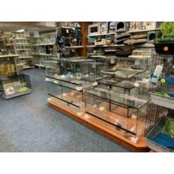 Nieuw knaagdier terrarium 80x40x40 met plateaus