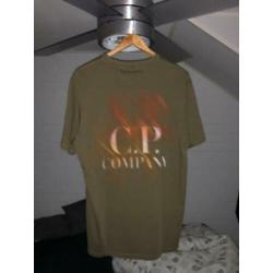 CP Company shirt groen met opdruk. Maat L. Nieuw
