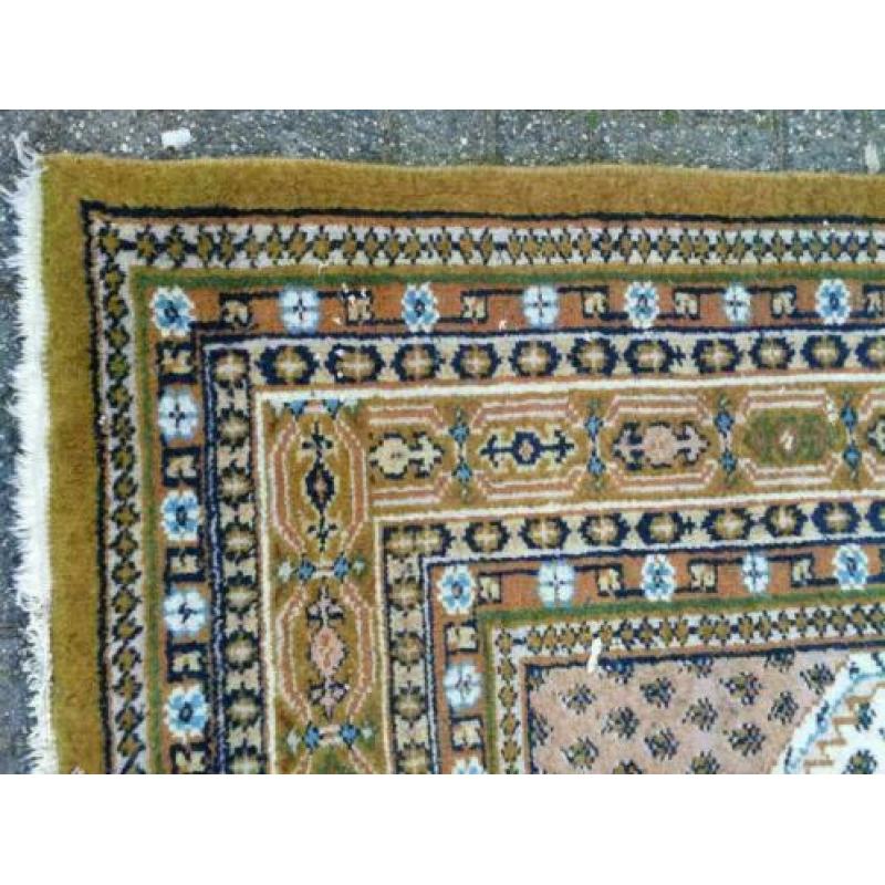 6, Tapijt, kleed, handgeknoopt, wol, vintage