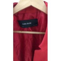 Rode blazer lang colbert Zara maat Xl zomerjas