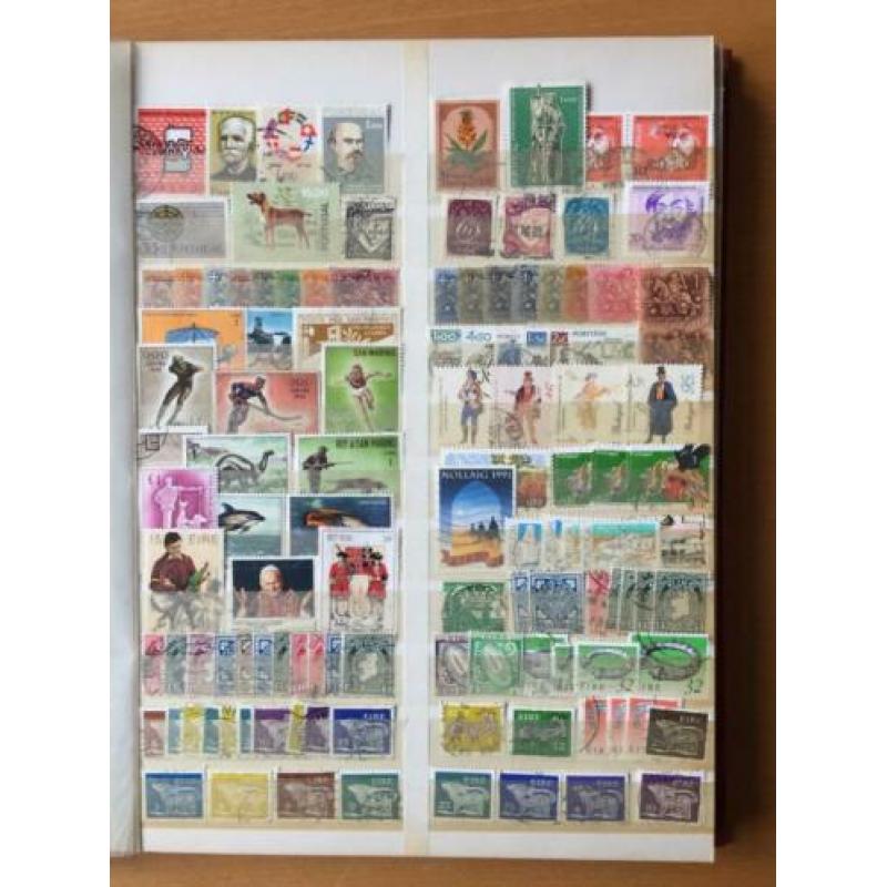 A4 album postzegels Europa Luxemburg DDR Ierland Helvetia GB