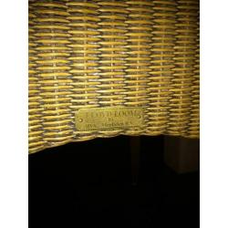 Loom eetkamerstoelen, 6 stuks