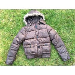 YAYA prachtige donkerbruine winterjas 38/M**MOET WEG**KOOPJE
