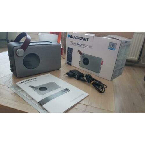Blaupunkt DAB radio wekker RXD 34 speaker bluetooth nieuw!