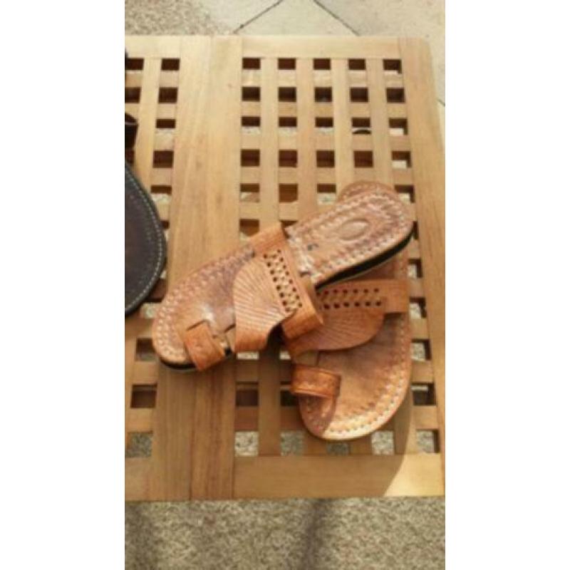 Marokkaanse slippers van echt leer Nieuw