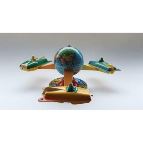 Vintage blikken draaimolen carrousel SCHOPPER Duitsland