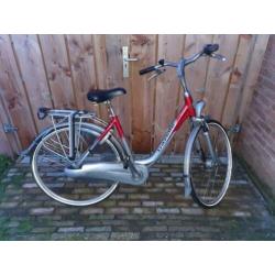 Gazelle Orange, 7versn, handremmen, framemaat 48cm