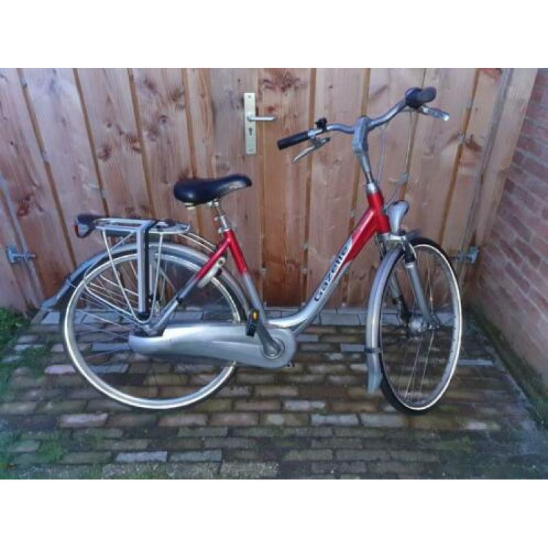 Gazelle Orange, 7versn, handremmen, framemaat 48cm