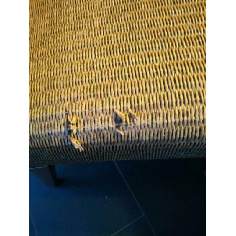 Loom eetkamerstoelen, 6 stuks