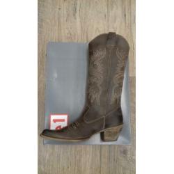 Nieuwe leren western/cowboy laarzen maat 39 € 30.00