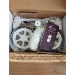 SPLINTERNIEUWE Quinny Moodd 4 voorwiel module wit