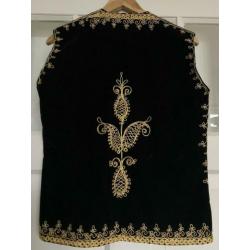 Vintage velvet afghan Afghaanse gilet waistcoat