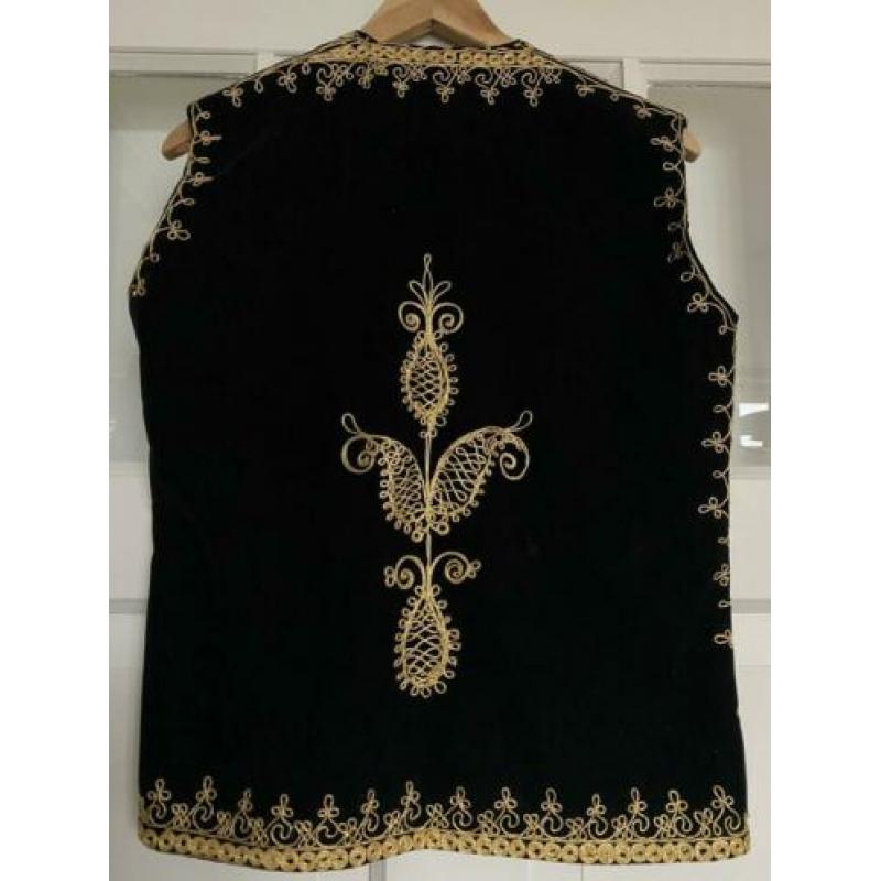 Vintage velvet afghan Afghaanse gilet waistcoat