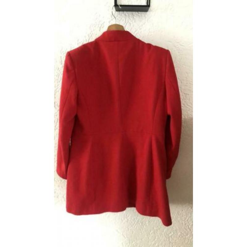 Rode blazer lang colbert Zara maat Xl zomerjas