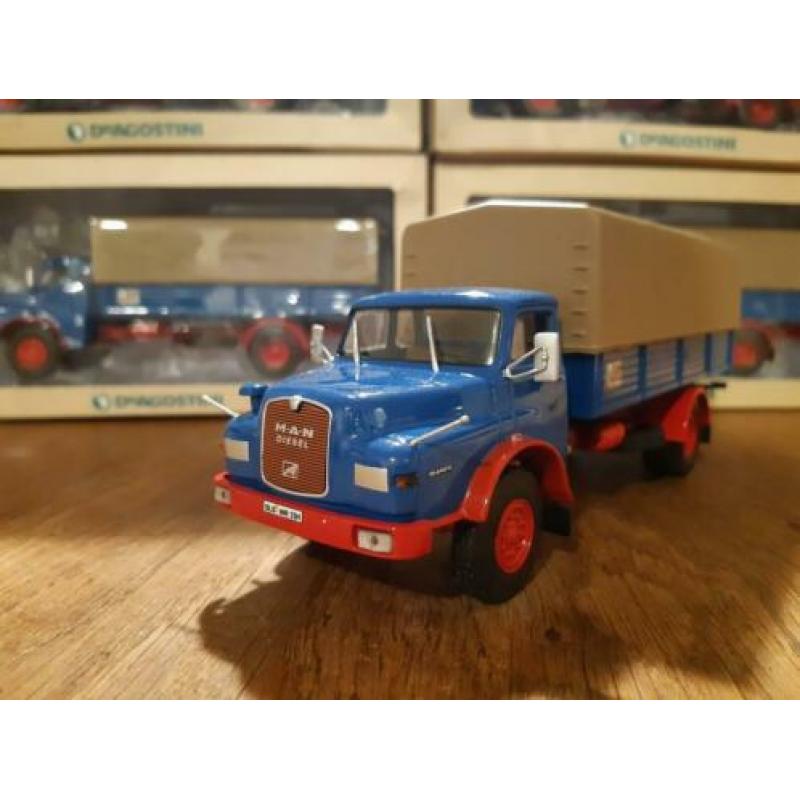 MAN bakwagen met huif schaal 1 :43 atlas deagostini