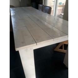 Stijgerhouten tafel 3 meter
