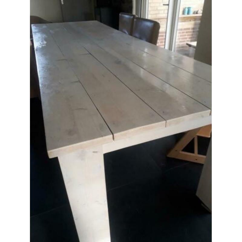 Stijgerhouten tafel 3 meter