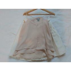 Linne rok Wit maat S