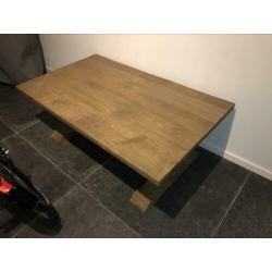 Kloostertafel salontafel 120x70 eiken, splinternieuw