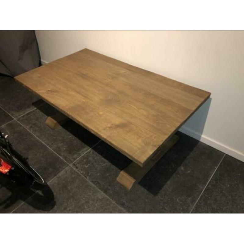 Kloostertafel salontafel 120x70 eiken, splinternieuw