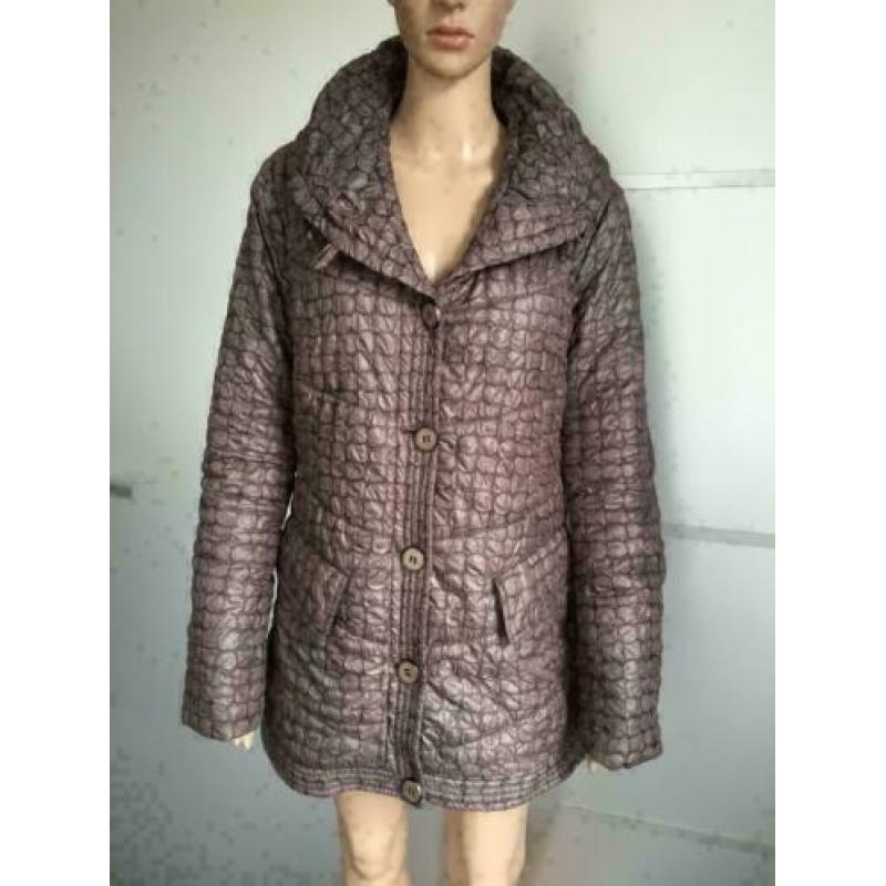 C498 Easy Comfort Maat M=38/40 jas winterjas bruin