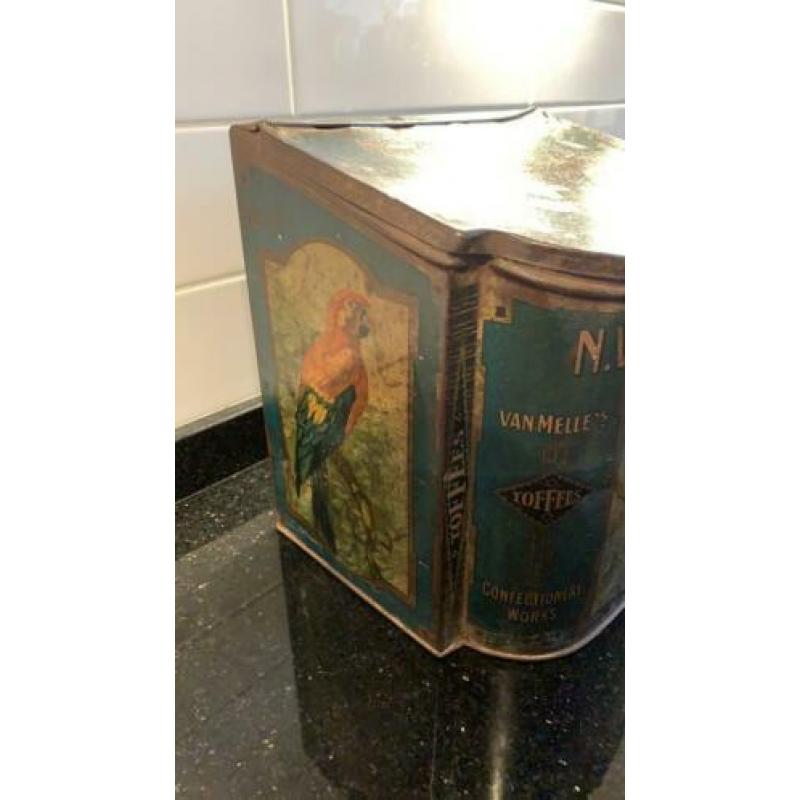 toffeeblik van van Melle, gefabriceerd tussen 1925 en 1935