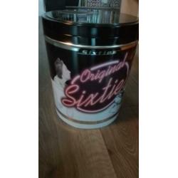 Vintage blik 'Orgininal Sixties' groot