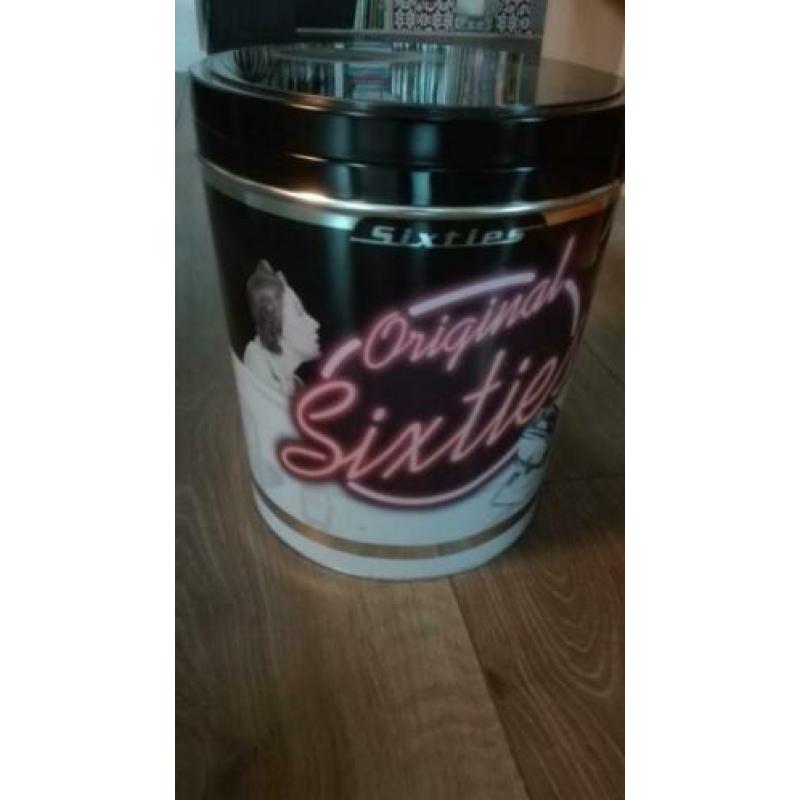 Vintage blik 'Orgininal Sixties' groot