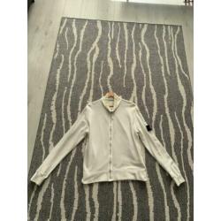 Mooi origineel wit stone island vest maat L