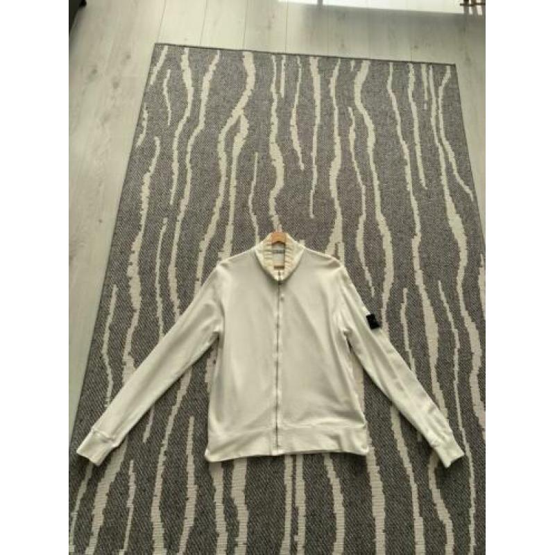 Mooi origineel wit stone island vest maat L