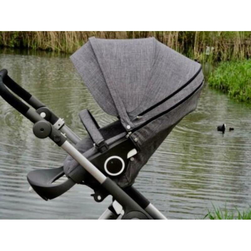 Stokke TRAILZ met TERREINWIELEN kinderwagen met Autostoel