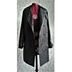 RELIGION Zwarte, Dunne Trenchcoat maat M