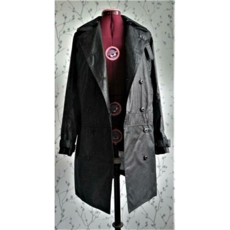 RELIGION Zwarte, Dunne Trenchcoat maat M