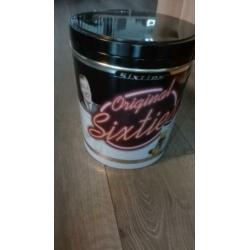 Vintage blik 'Orgininal Sixties' groot