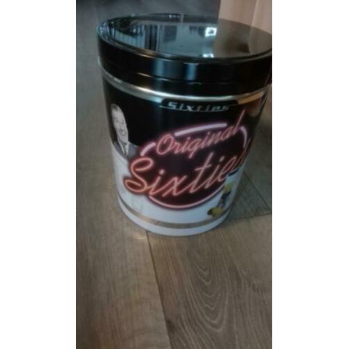 Vintage blik 'Orgininal Sixties' groot