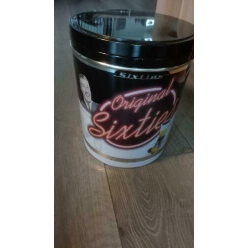 Vintage blik 'Orgininal Sixties' groot