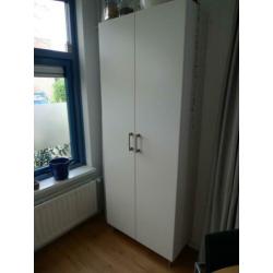 ikea hoge kast wit 80 x 195 x 35 met Applad deuren
