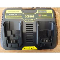 Dewalt DCB102 oplader extra USB oplader