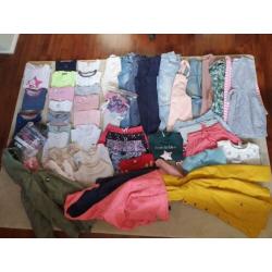 Pakket meisjeskleding 122-128 Lacoste, Benetton,Tumble'n dry