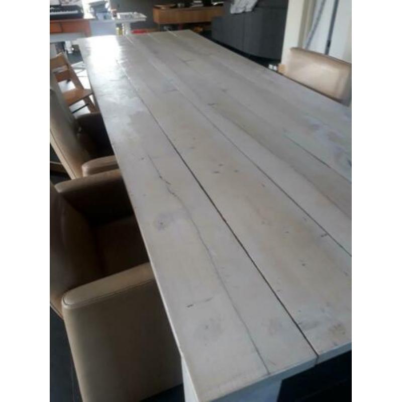 Stijgerhouten tafel 3 meter