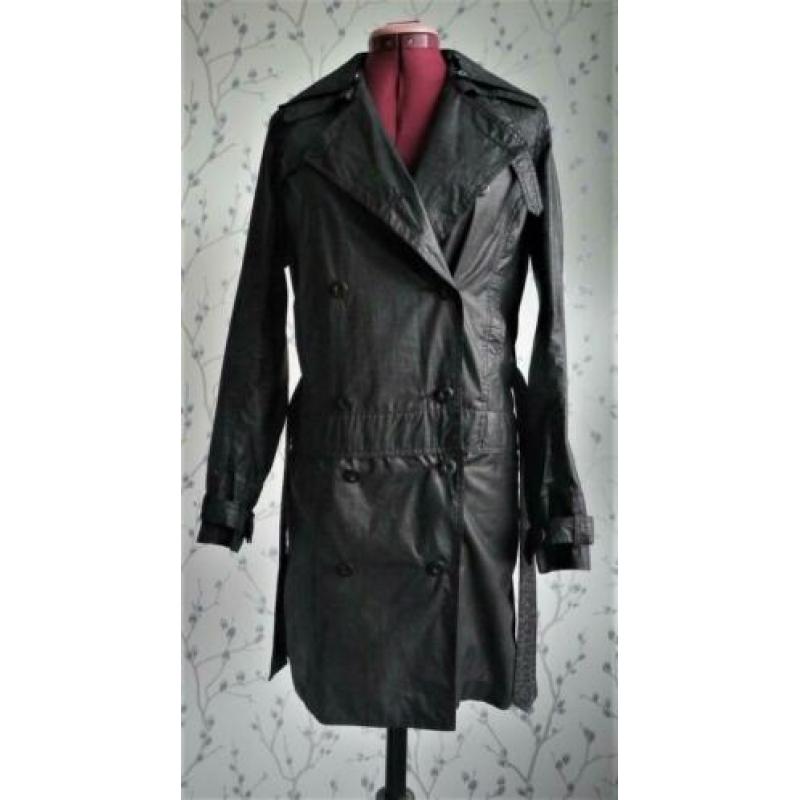 RELIGION Zwarte, Dunne Trenchcoat maat M