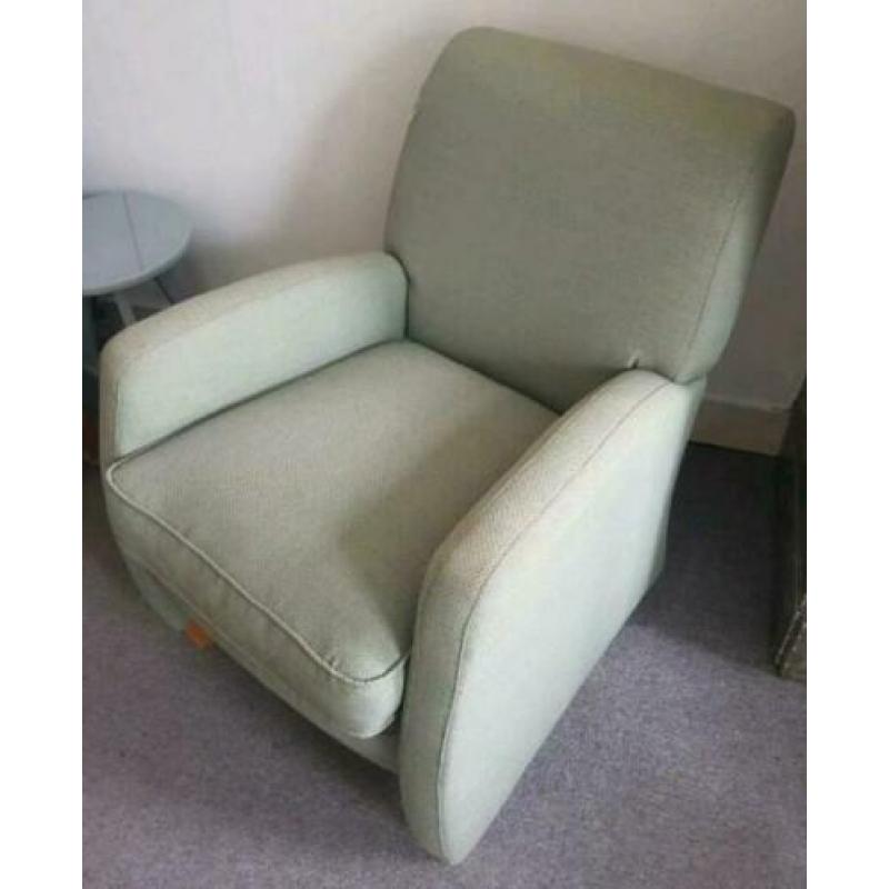 Leuke groene design Fauteuils gave bekleding netjes 1 plekje