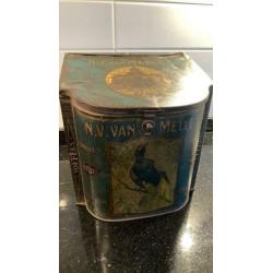 toffeeblik van van Melle, gefabriceerd tussen 1925 en 1935