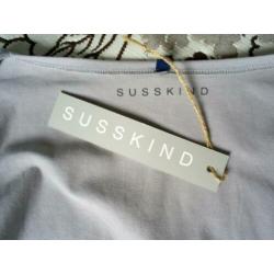 NIEUW !!! grijze SUSSKIND wikkeltop met 3 kwart mouw mt. XXL