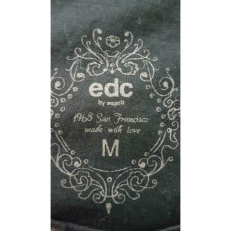 Prachtig z.g.a.n. zwart jurkje van EDC, mt M!