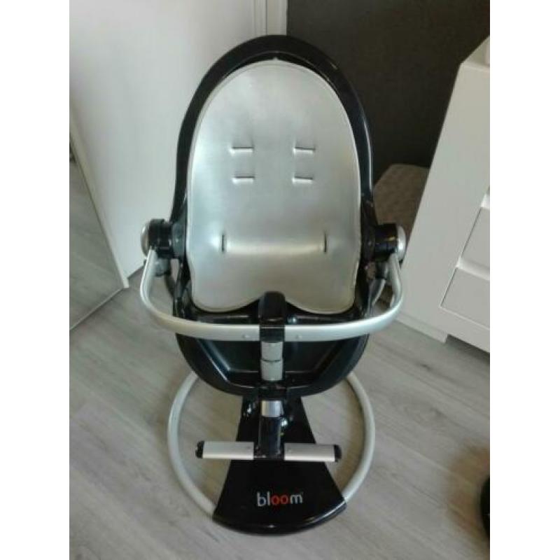 Bloom stoel zwart met zilver voor baby t/m kleuter