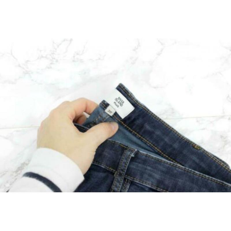 NIEUW | River Island Plus donkerblauwe jeans maat 42